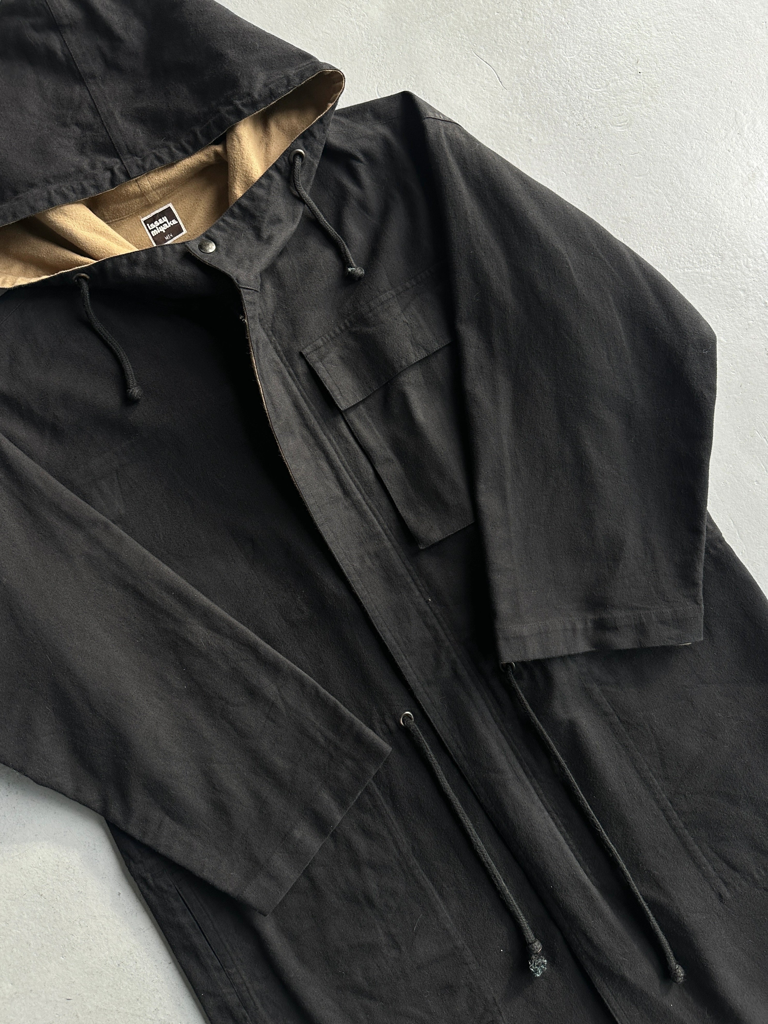 ISSEY MIYAKE - late 1970s REVERSIBLE HOODED PARKA COAT