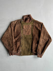 1980 ASYMMETRICAL FRONT SUEDE JACKET WITH FRONT POCKET