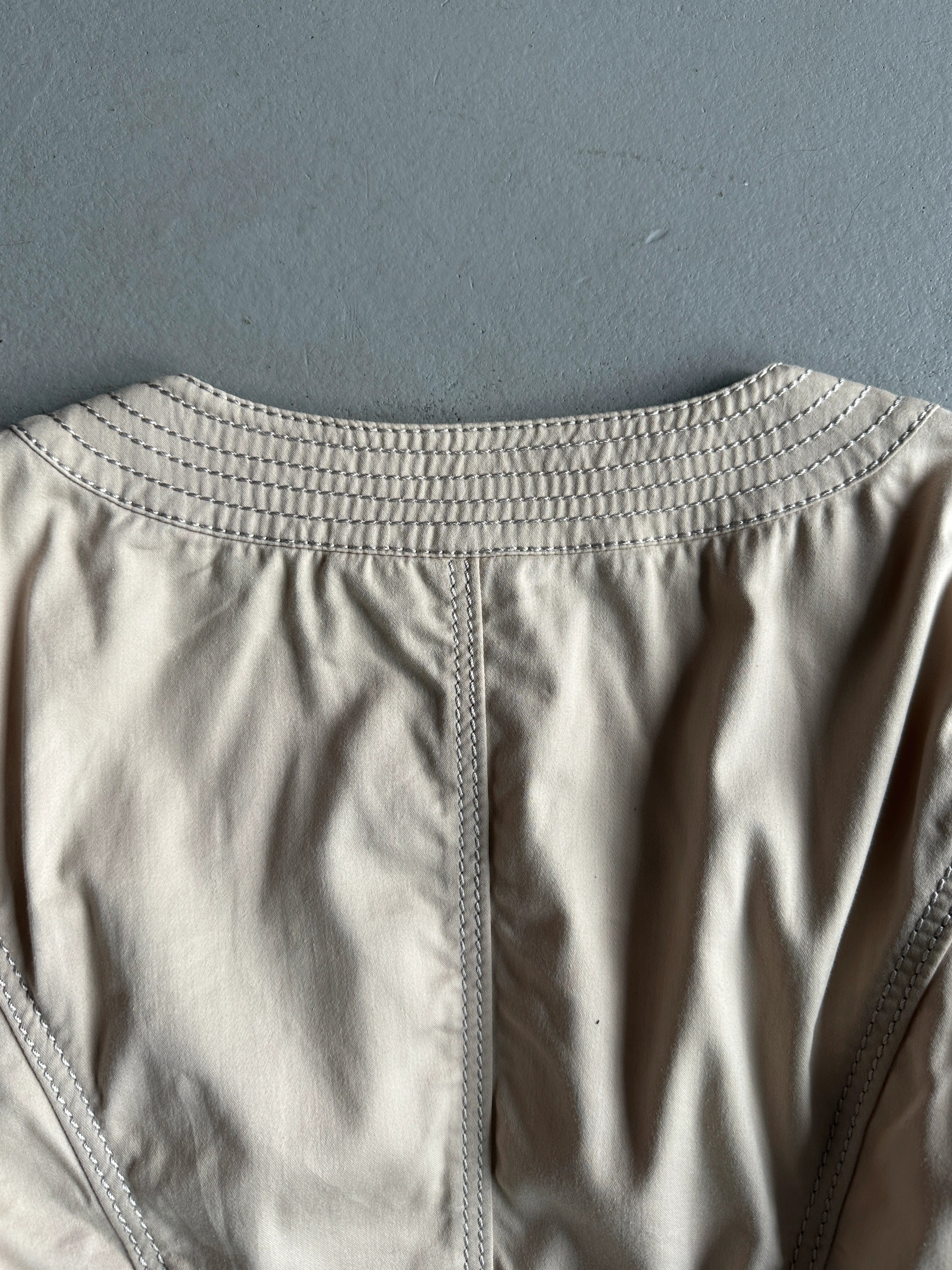 ARMANI EXCHANGE - 1990s TWO WAY ZIP LIGHT JACKET