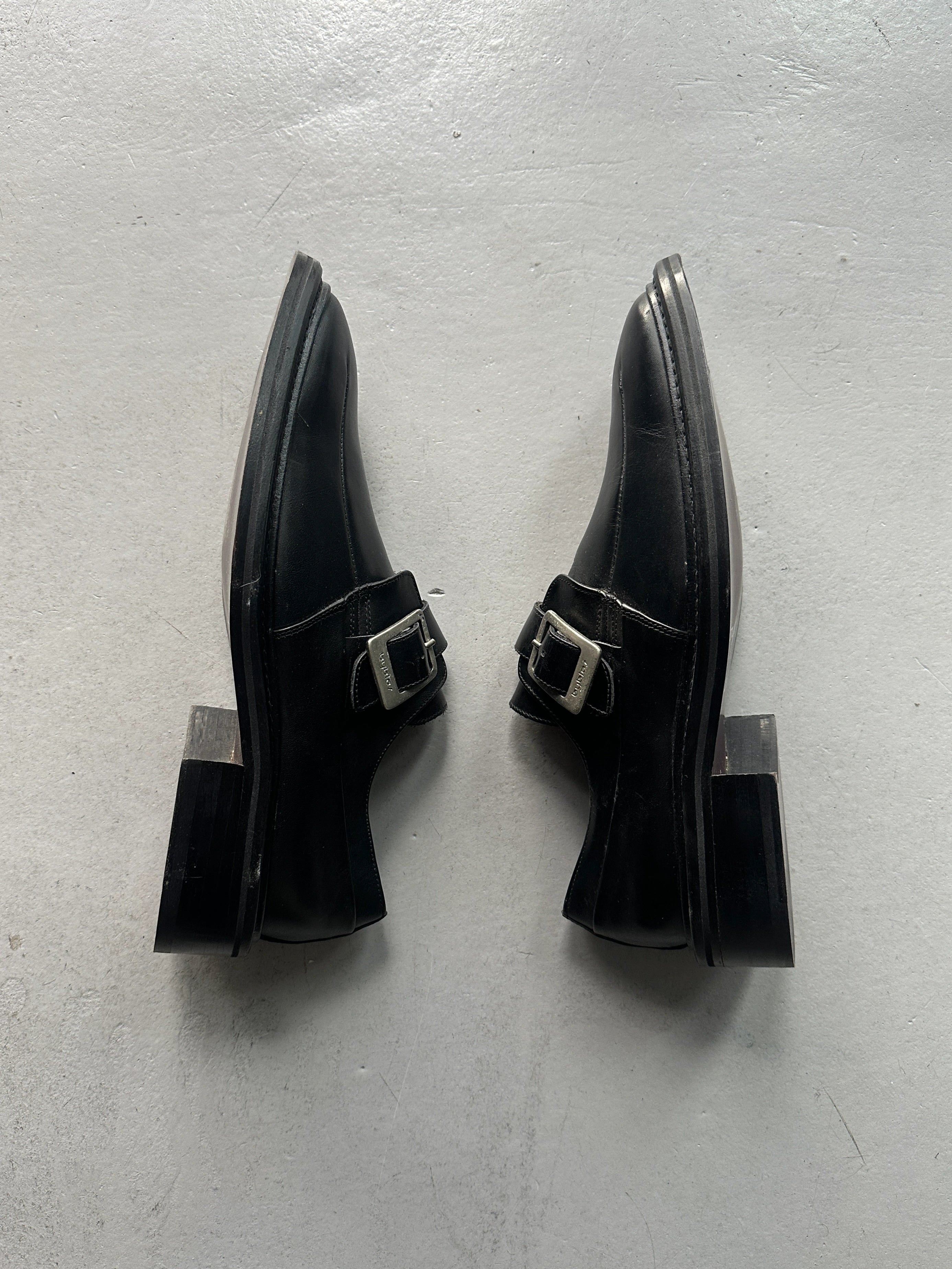 BYBLOS - 1980s MONK LEATHER SHOES