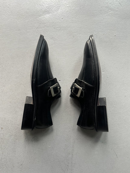 BYBLOS - 1980s MONK LEATHER SHOES