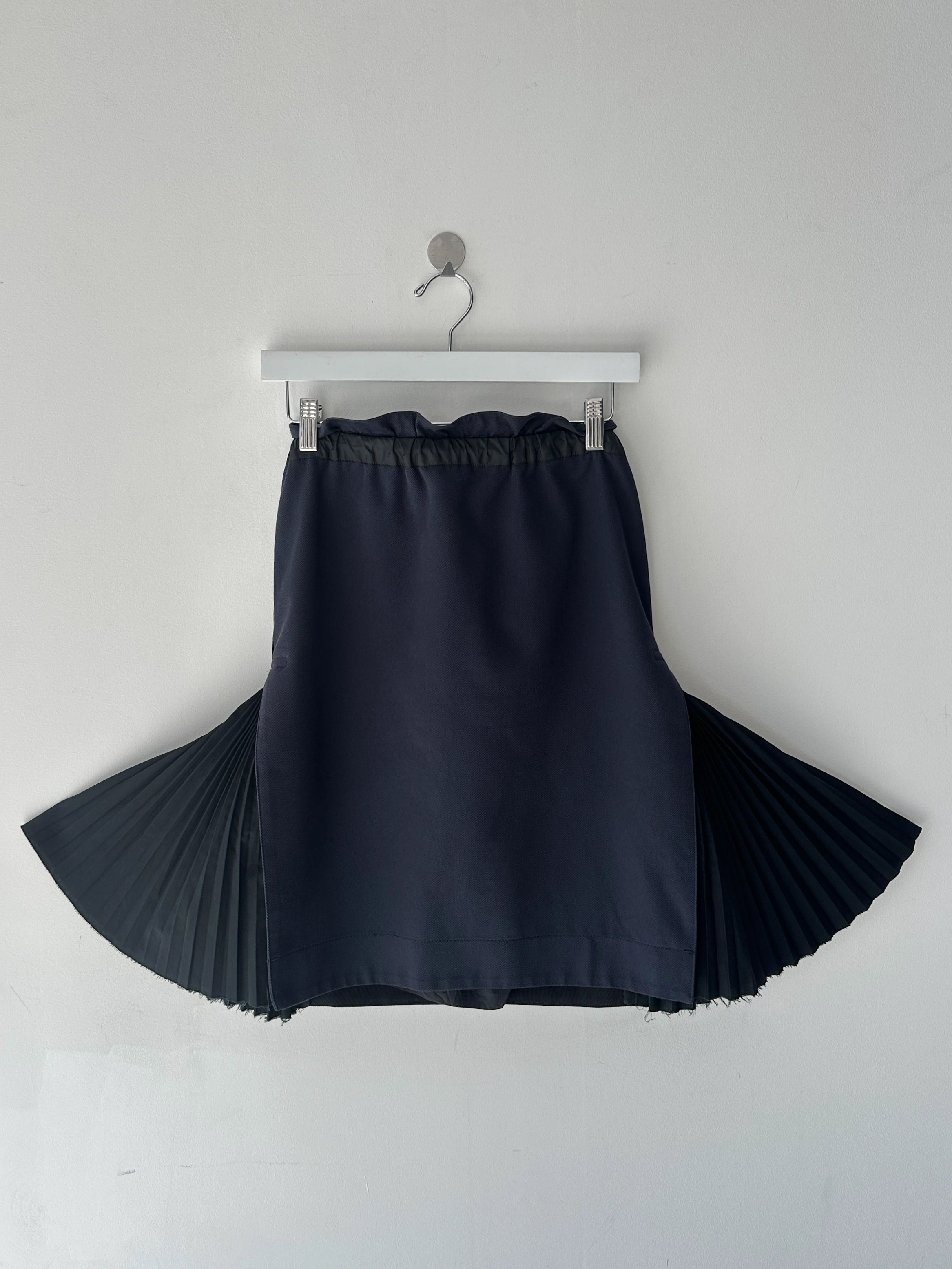 SACAI -  F/W 2017 SKIRT WITH PLEATED SIDE INSERTS