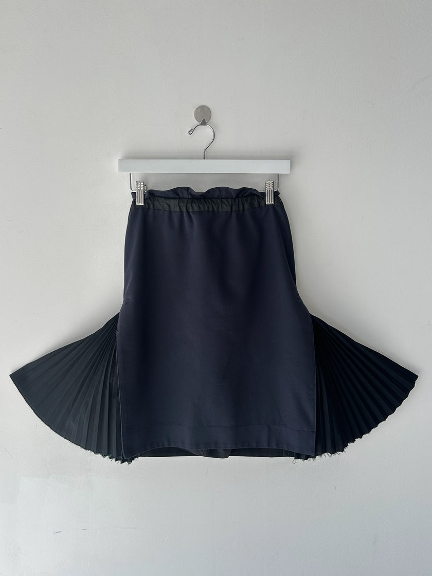 SACAI -  F/W 2017 SKIRT WITH PLEATED SIDE INSERTS