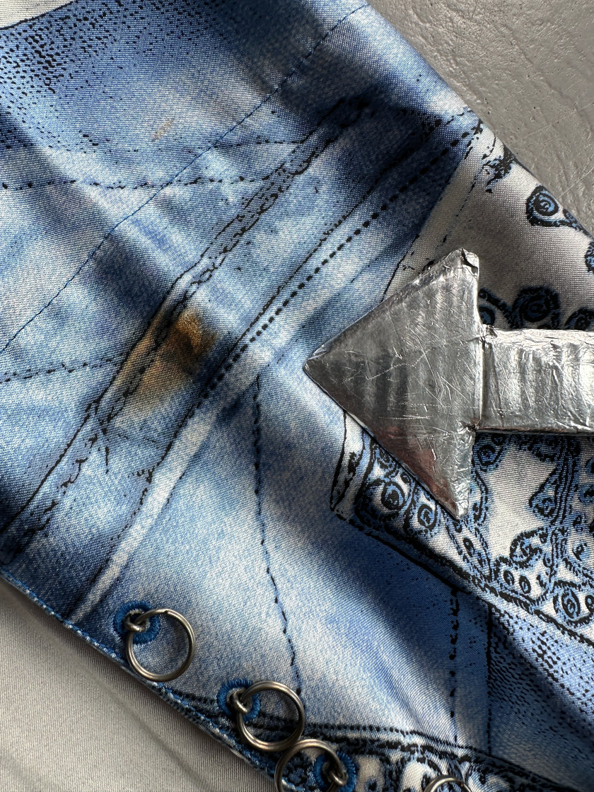 JEAN PAUL GAULTIER - S/S 2003 MATADOR ROSARY BIJOU METAL CHARM LONG SLEEVE SHIRT