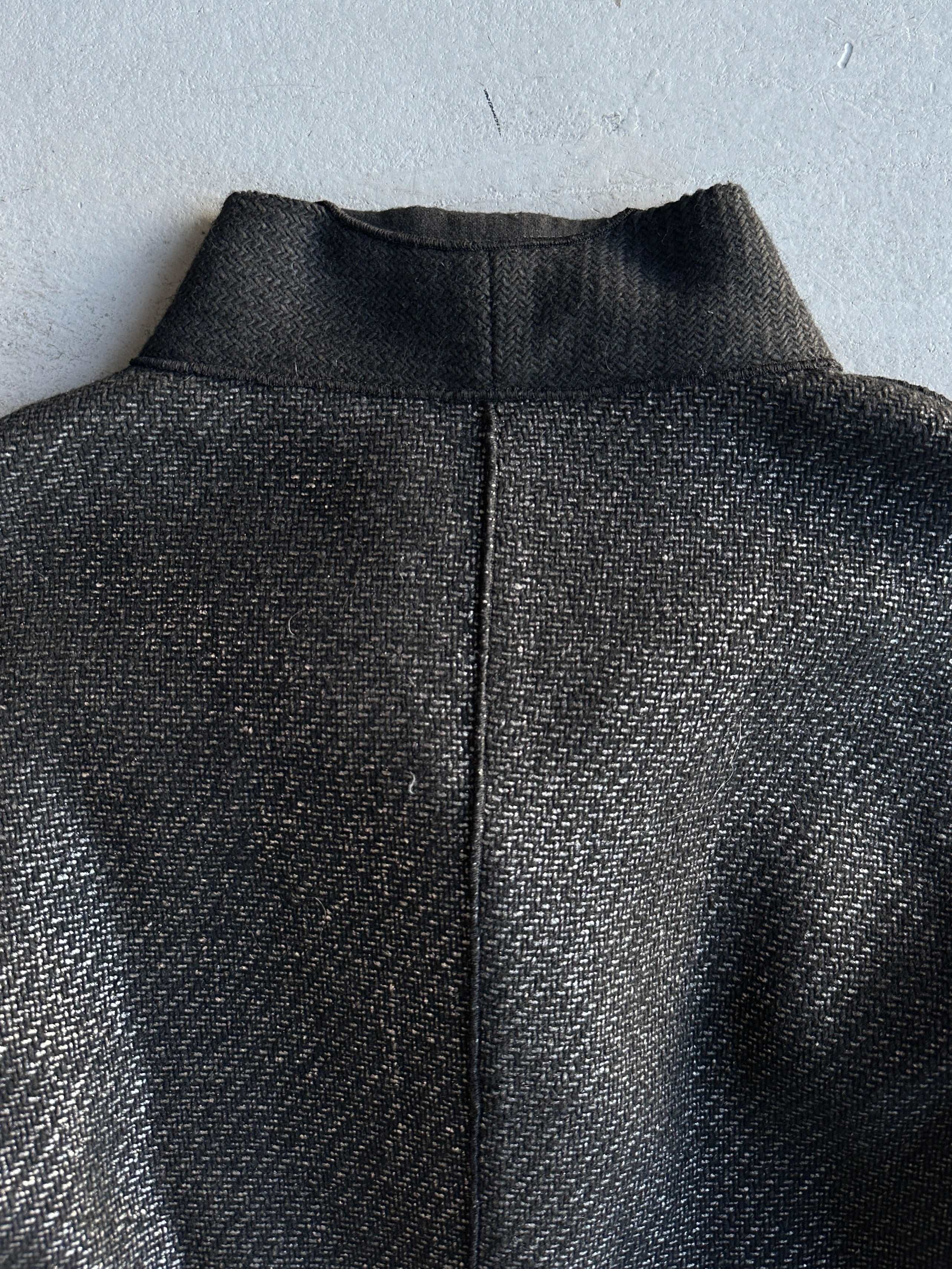 MARITHÉ + FRANÇOIS GIRBAUD - 2000s KIMONO ZIPPED CARDIGAN  WITH LAYERED SLEEVE