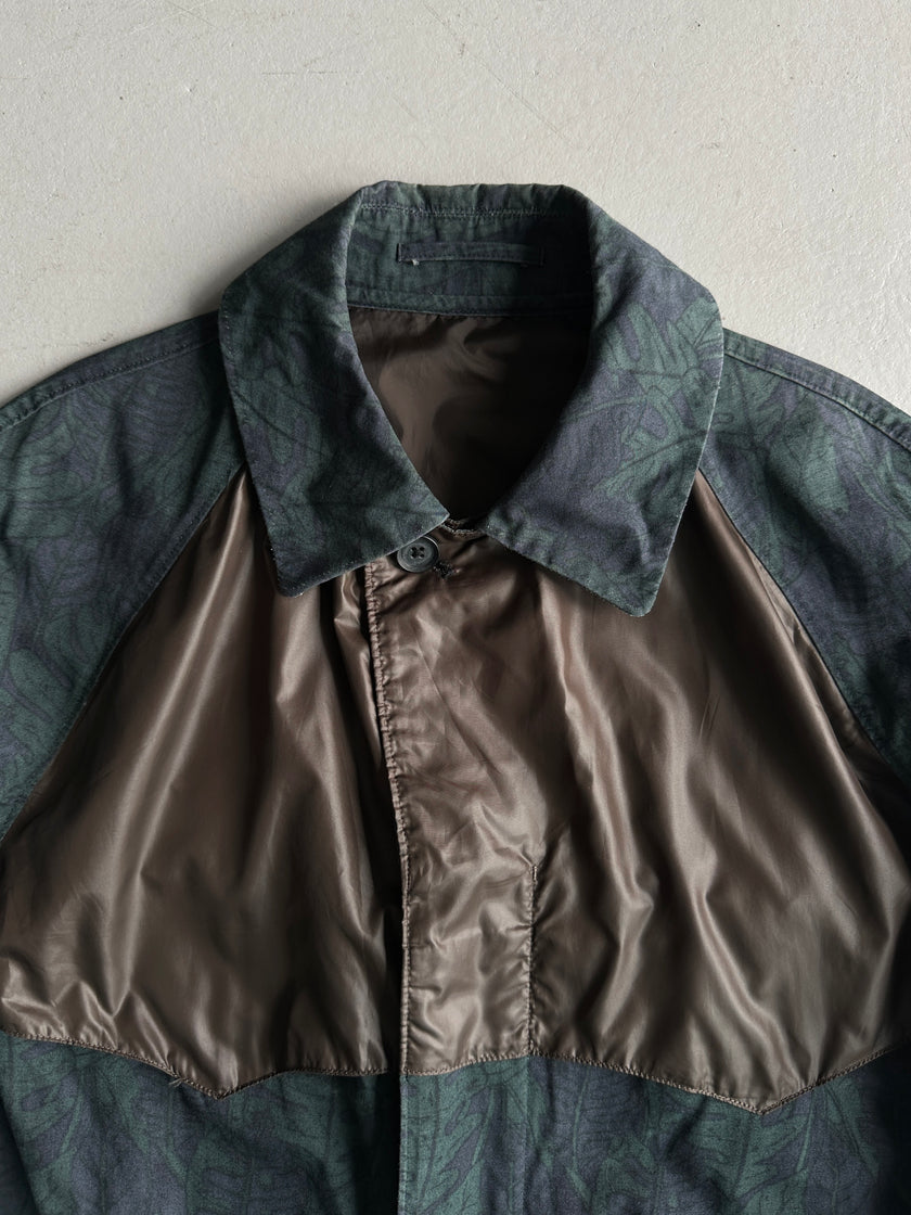 KOLOR - S/S 2014 CONTRASTING YOKE PRINTED TRENCH COAT