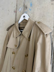 BURBERRYS - 1970s DOUBLE BREASTED LONG TRENCH COAT