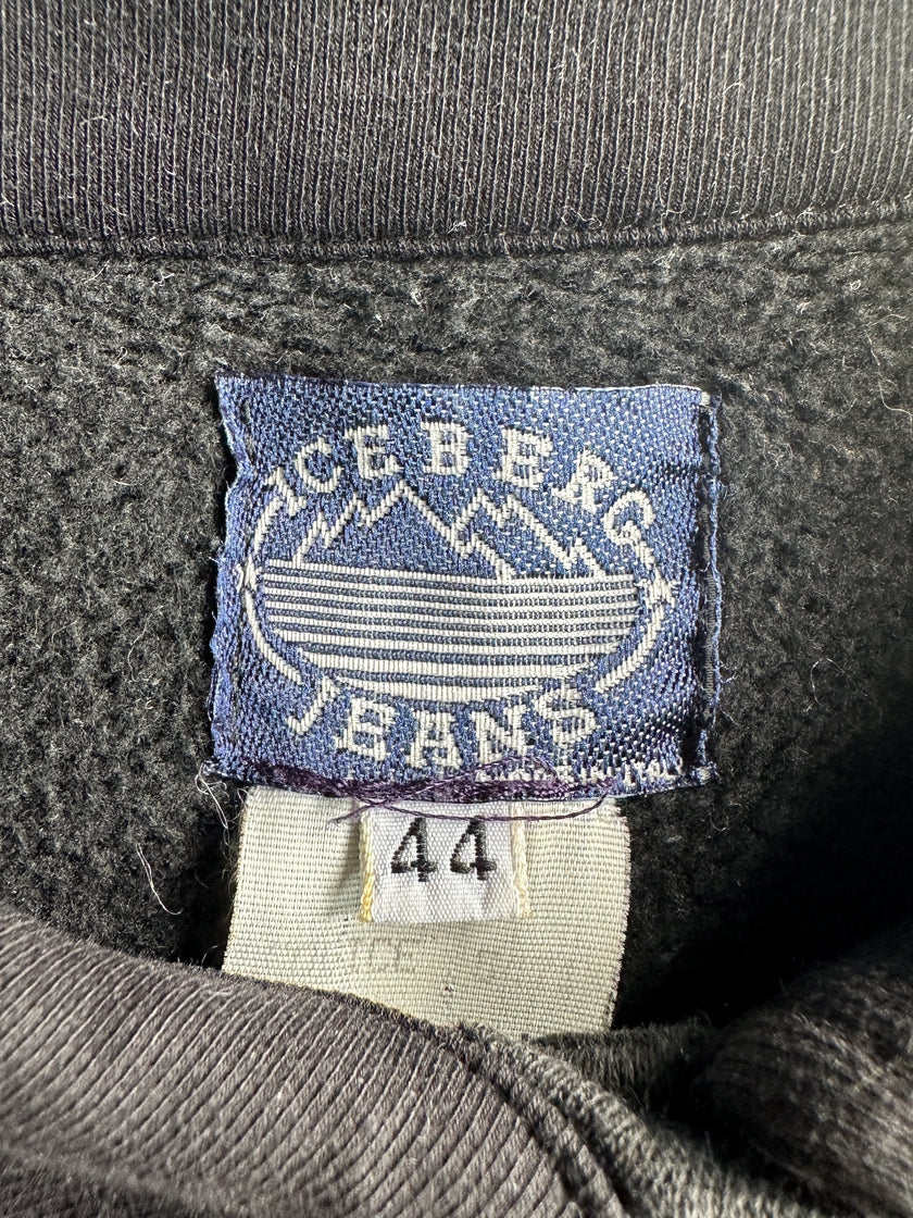 ICEBERG - 1990s PANELED FITTED WAIST SWEATER CARDIGAN