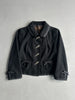 LOUIS VUITTON by MARC JACOBS - A/W 2004 CROP FIT WOOL BLAZER WITH LEAF BUTTONS DETAIL