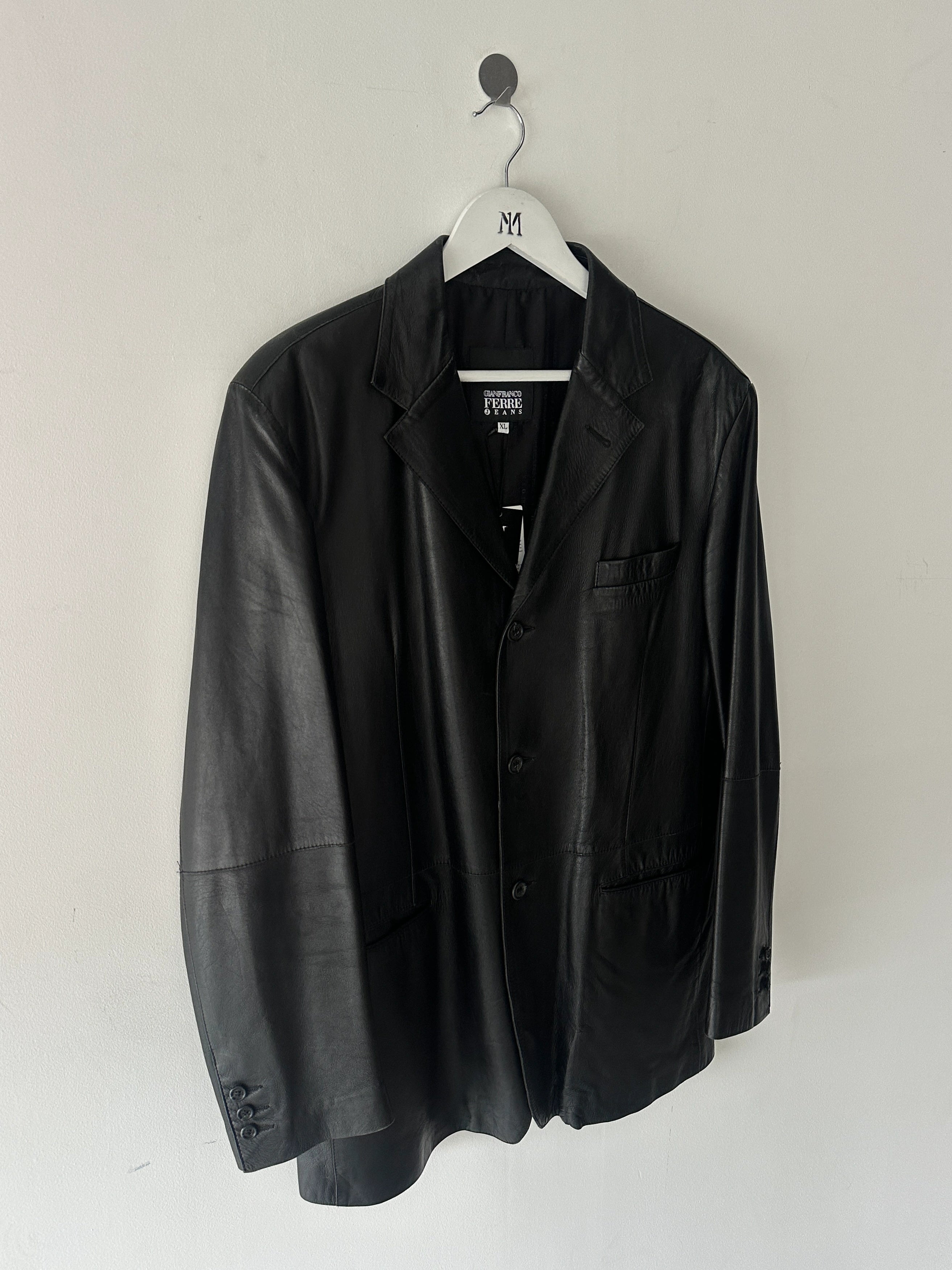 GIANFRANCO FERRÉ - early 2000s SOFT LEATHER BLAZER
