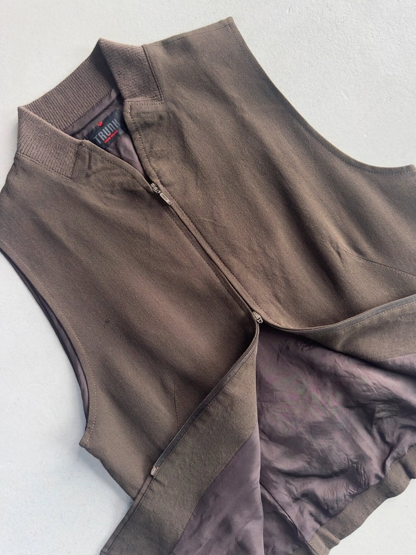 HIROKO KOSHINO - 1990s ZIPPED VEST GILET