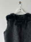 JEAN PAUL GAULTIER OBJET - 1990s PERFORATED LEATHER JACKET WITH ZIP OFF FUR LINING