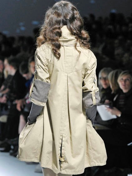 MARITHÉ + FRANÇOIS GIRBAUD - F/W 2008 RUCHED FRONT ADJUSTABLE WOOL JACKET