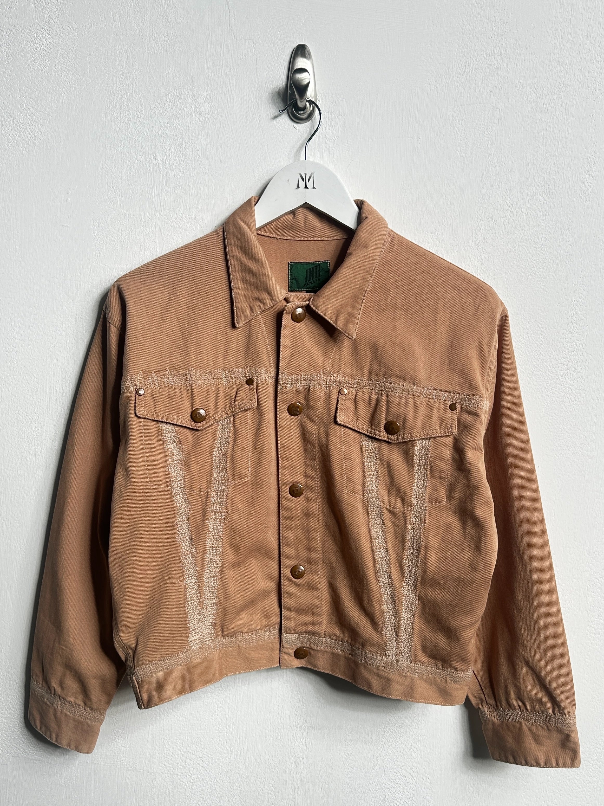 JEAN PAUL GAULTIER - 1990s BOXY FIT DENIM JACKET WITH STITCHING DETAILS