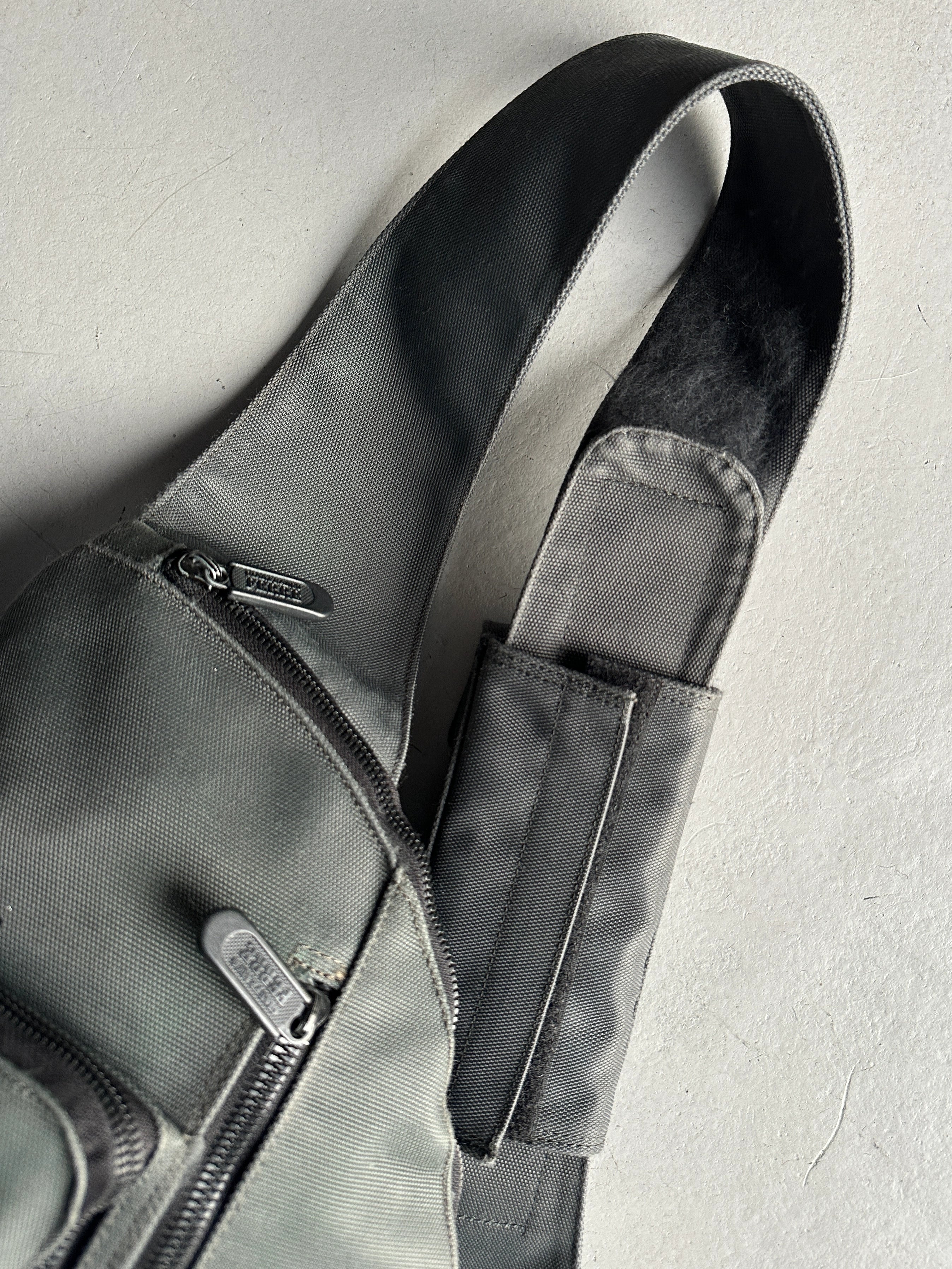 GIANFRANCO FERRÉ - 1990s SLING BAG WITH VELCRO STRAP POUCH