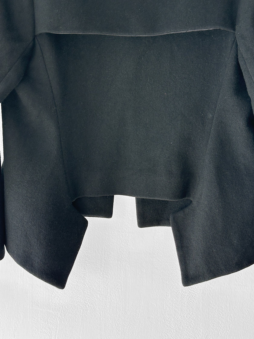 YOHJI YAMAMOTO - F/W 2006 WOOL JACKET WITH DECONSTRUCTED HEM