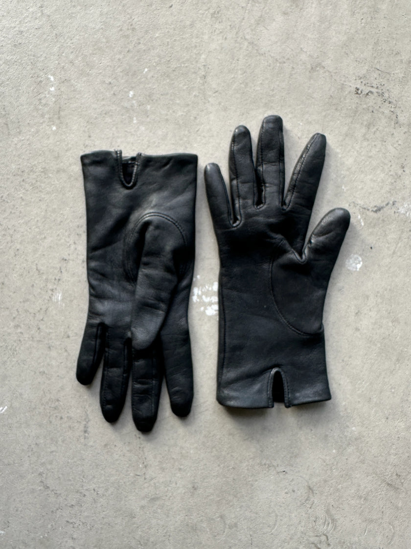 ARMANI JEANS - 1990s LEATHER GLOVES