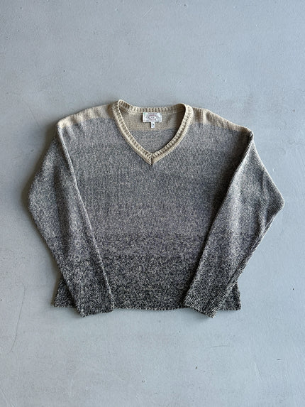 ARMANI JEANS - 1990s V NECK SOFT KNIT JUMPER