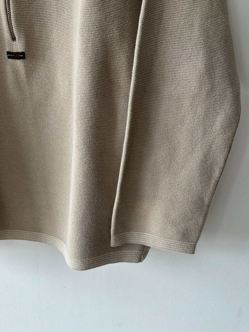 GIANFRANCO FERRÉ - 1990s TEXTURED KNIT CROP FIT PULLOVER