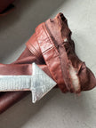 ARMANI JEANS - 1990s STRAIGHT FIT LEATHER JACKET