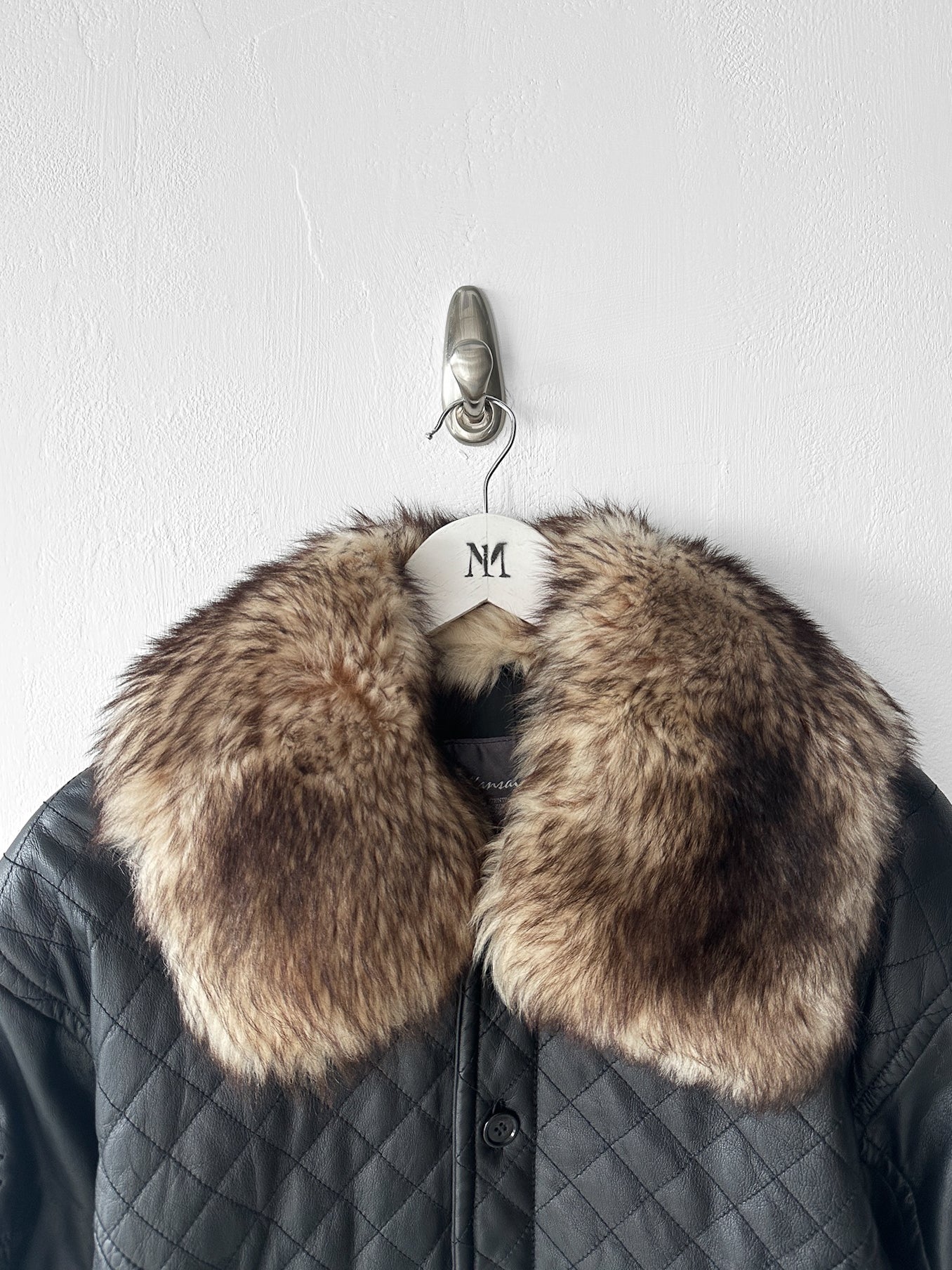 KANSAI YAMAMOTO - 1990s BOXY FIT JACKET WITH DETACHABLE FUR COLLAR