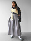 ISSEY MIYAKE - 1980s ARCHITECTURAL HIGH WAIST MAXI SKIRT