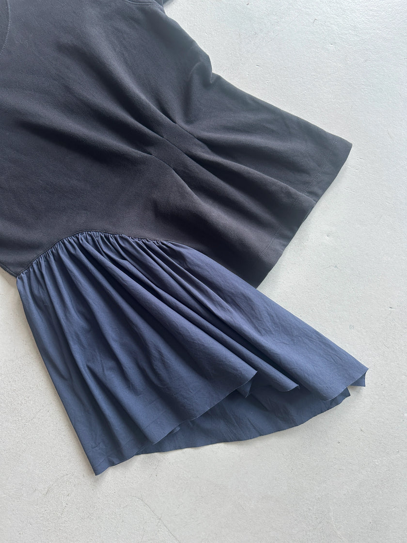 DRIES VAN NOTEN - 2000s T-SHIRT WITH DRAPING PANEL