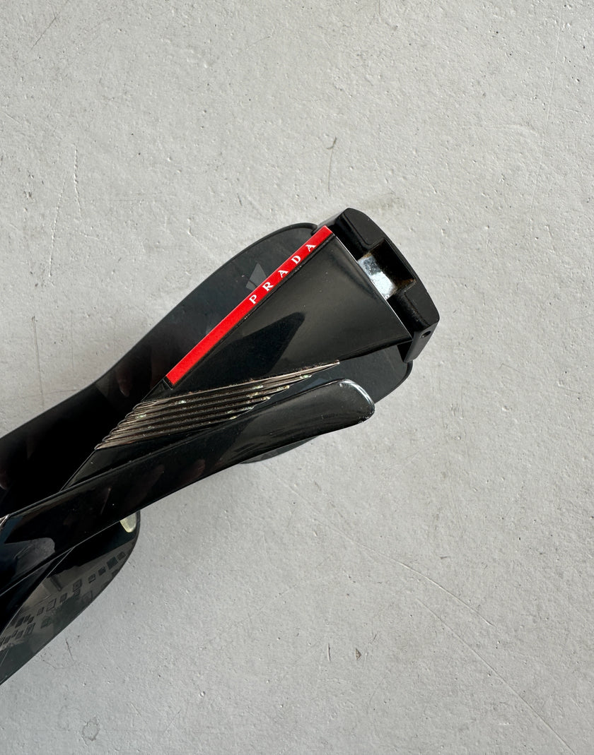 PRADA - 1990s SHIELD SUNGLASSES