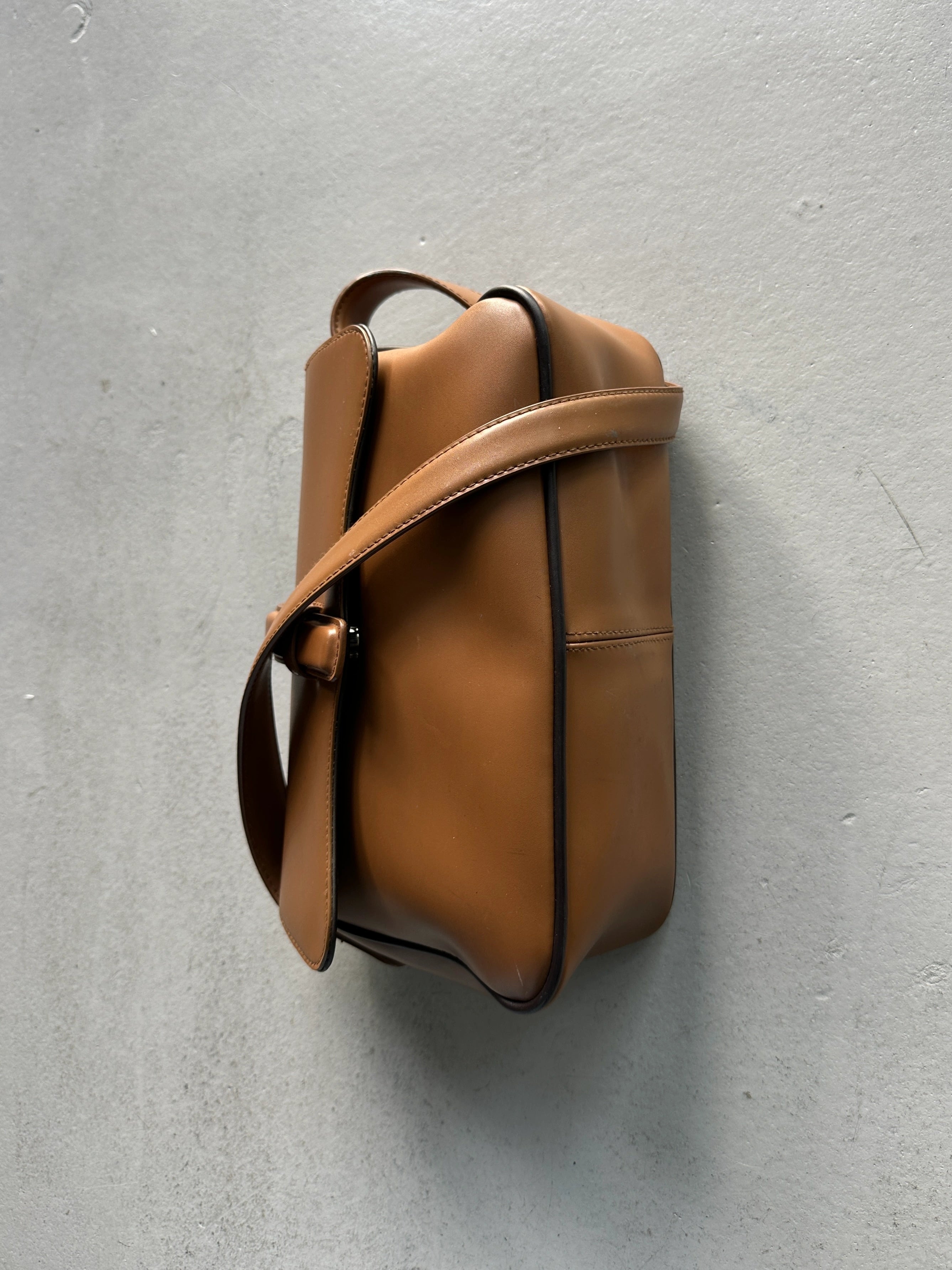CLAUDE MONTANA - 1990s STRUCTURED SHOULDER BAG