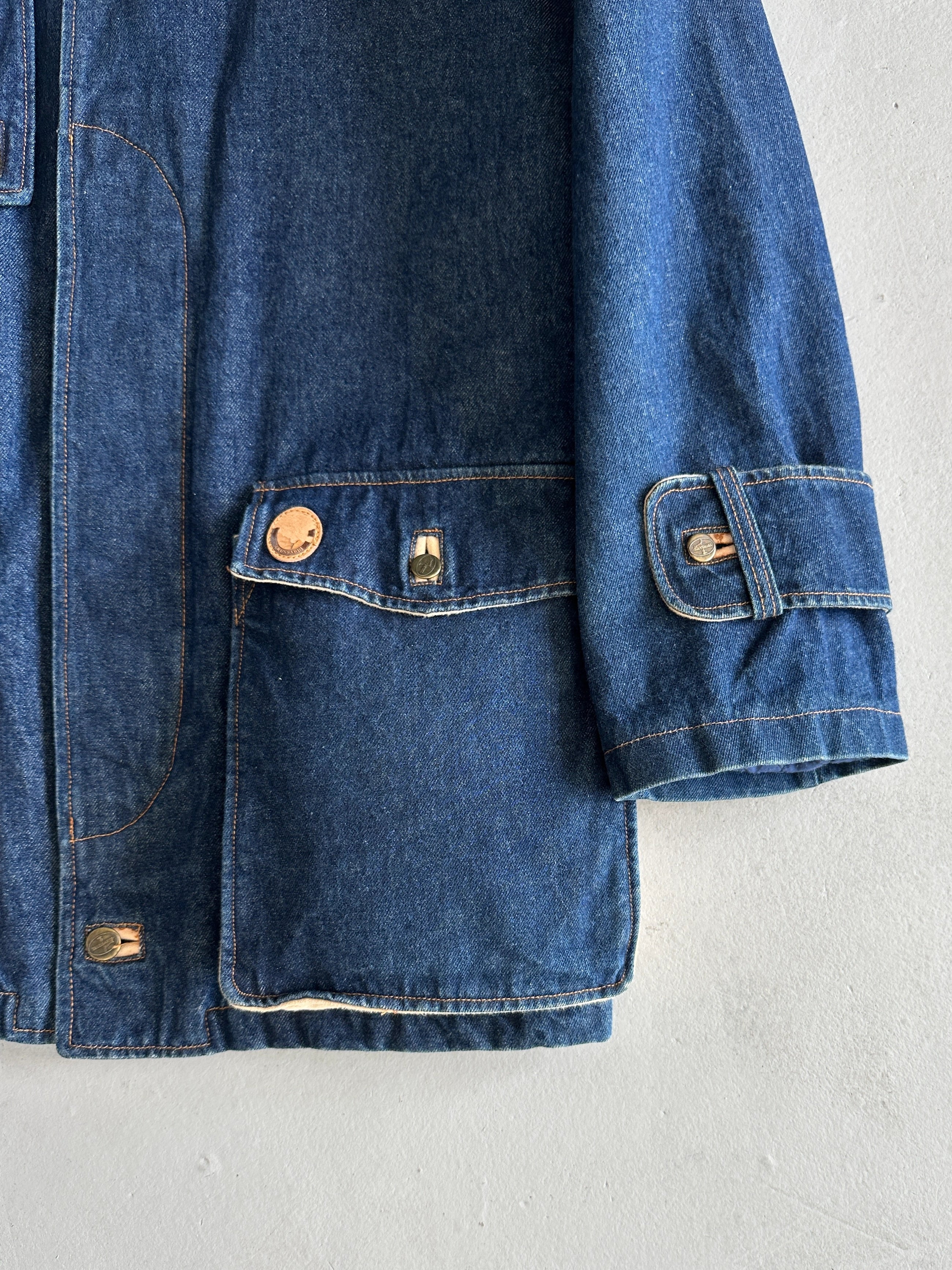 TRUSSARDI - 1990s OVERSIZED DENIM JACKET