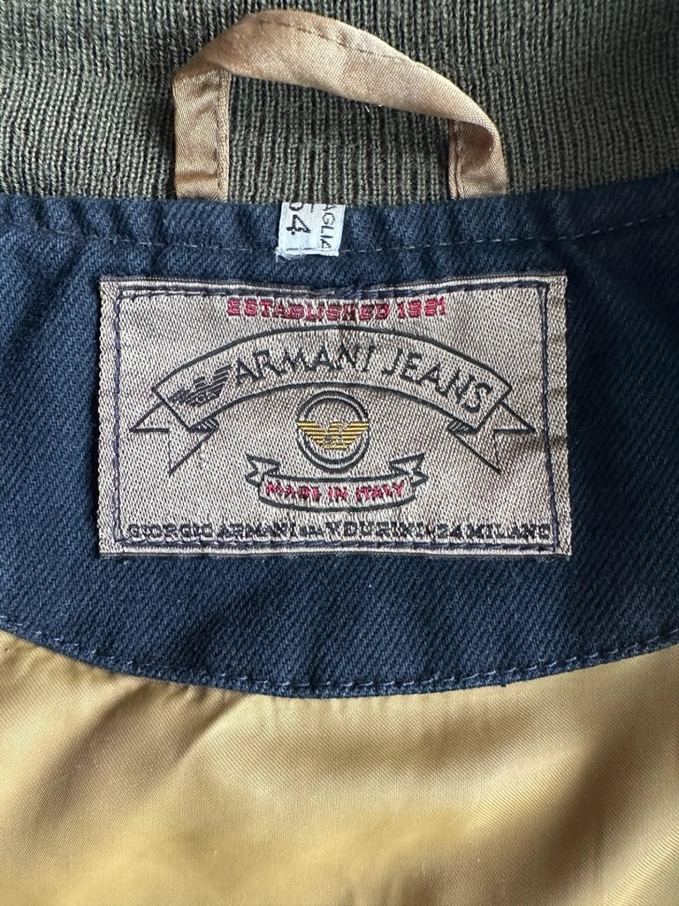 ARMANI JEANS - F/W 1988 STONE WASHED BOMBER JACKET