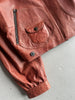 KENZO - 1990s ASYMMETRICAL LEATHER BIKER JACKET
