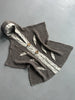 1990s OPEN KNIT HOODED CARDIGAN WITH LINEN DETAILS
