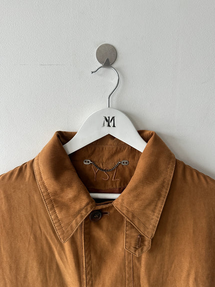 YVES SAINT LAURENT - 1990s SUEDE EFFECT JACKET