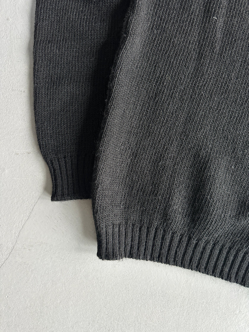 DANIELE ALESSANDRINI - 1990s KNIT JUMPER WITH DOUBLE ZIP DETAILS