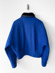 ISTANTE by GIANNI VERSACE - early 1990s CROP FIT BOMBER JACKET WITH CONTRASTING PLUSH COLLAR