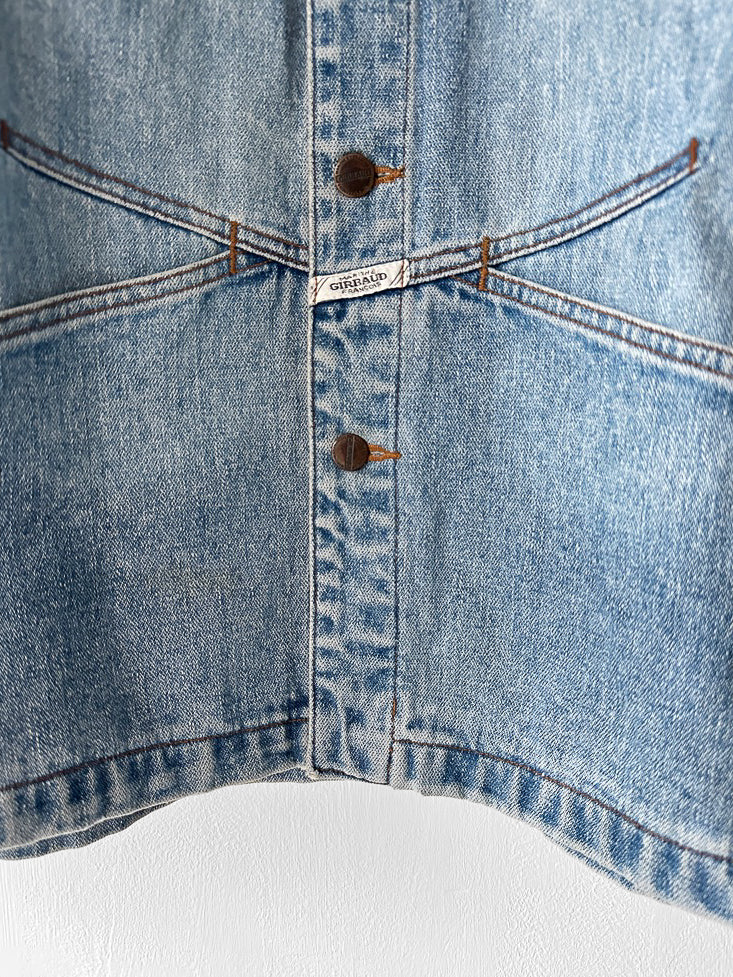 MARITHÉ + FRANÇOIS GIRBAUD - 1980s STONE WASHED DENIM JACKET