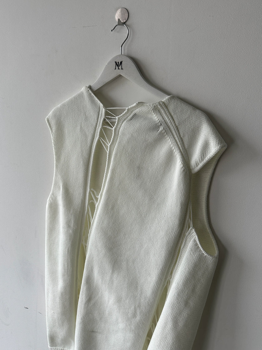 COMME DES GARÇONS - S/S 2021 DECONSTRUCTED KNIT VEST TOP
