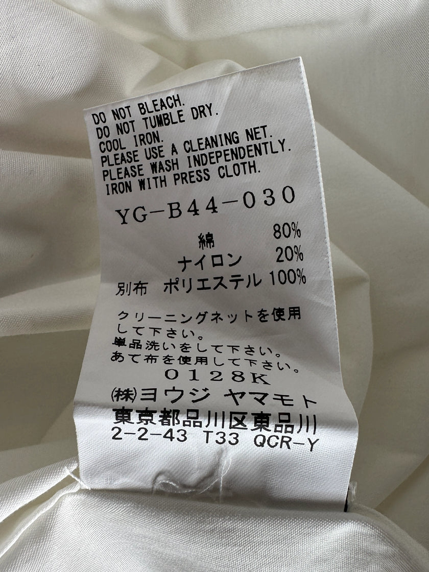 YOHJI YAMAMOTO Y's - S/S 1995 ASYMMETRICAL ZIP UP HOODED SHIRT