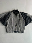 ITALIAN LABEL 1980s 2 IN 1 BOXY FIT DENIM BOMBER JACKET GILET