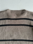 1990s STRIPED ROUND NECK KNIT JUMPER