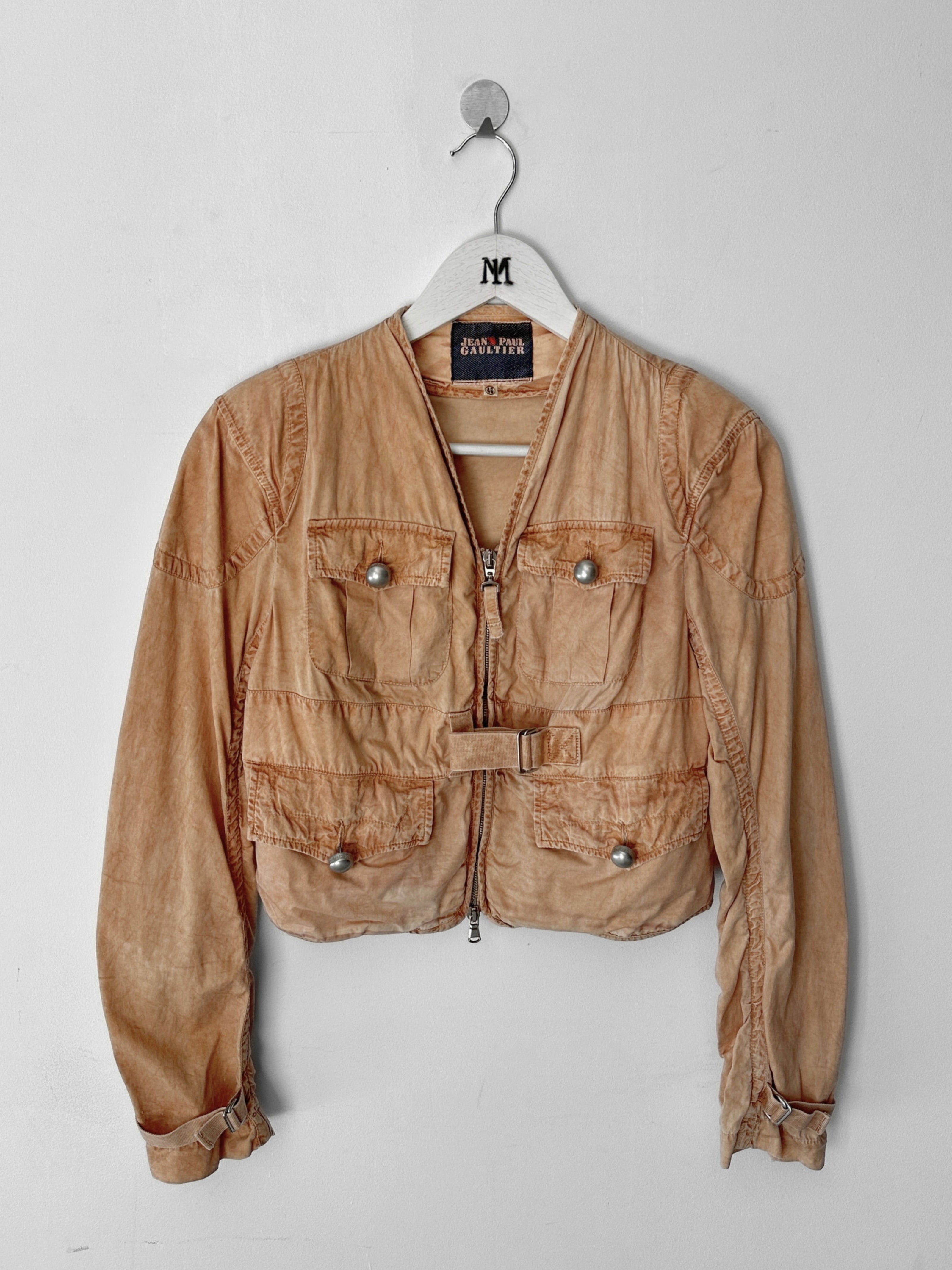 JEAN PAUL GAULTIER - early 2000s CROP FIT DYED JACKET