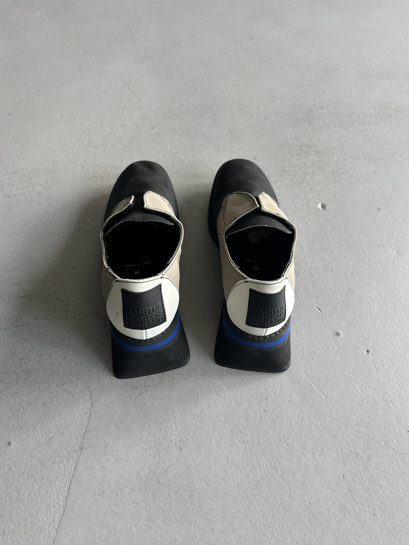 MARITHÉ + FRANÇOIS GIRBAUD - S/S 1998 SQUARE HEEL SLIP ON SHOES