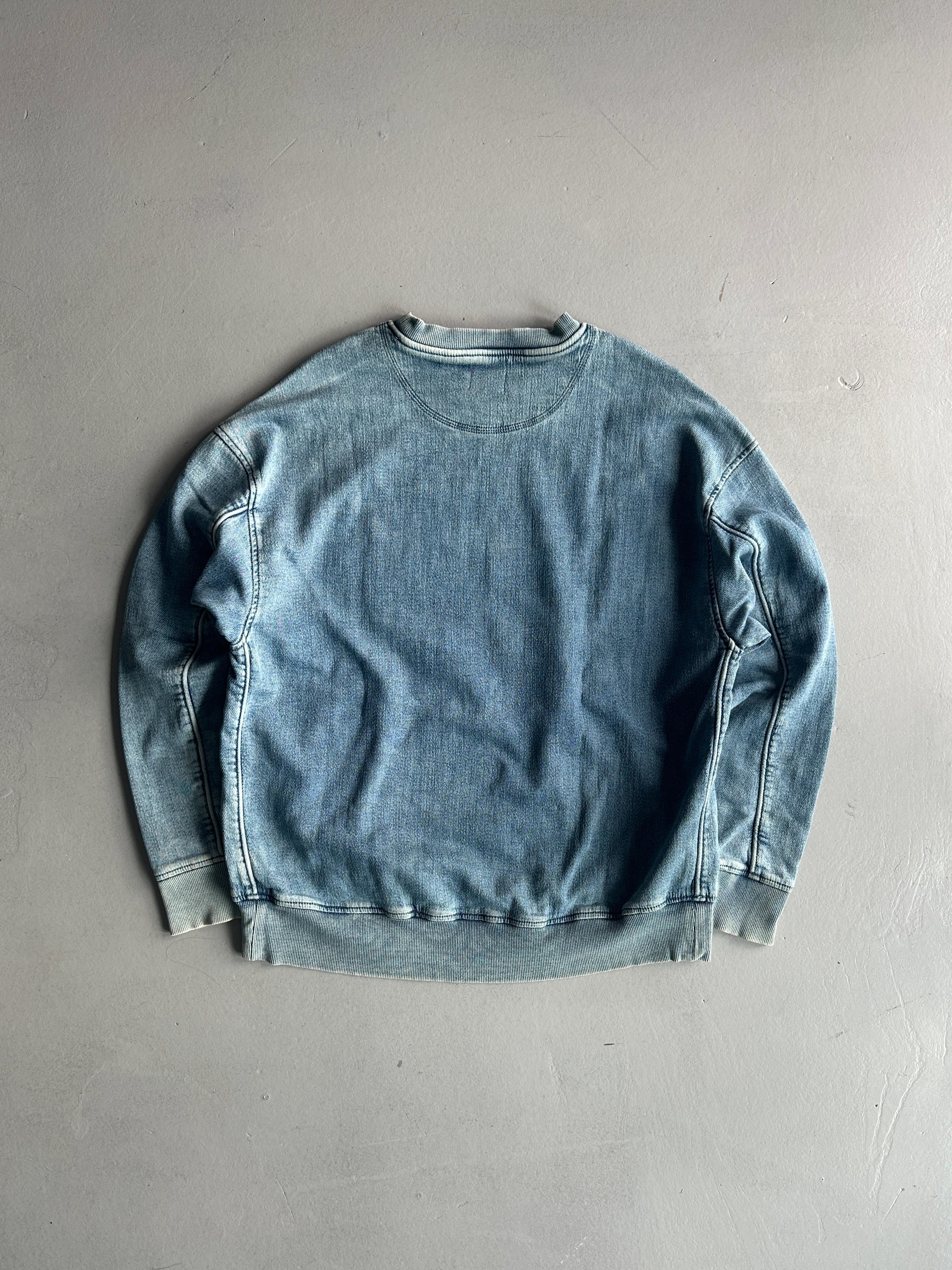 DIESEL - 2000s DENIM LOOK CREWNECK SWEATER