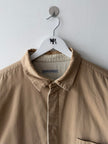 EMPORIO ARMANI - 1980s TEXTURED SHIRT WITH CONTRASTING LINING AND UNDER COLLAR