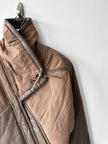 LA MATTA - 1980s PANELED CROP FIT JACKET WITH SHEARLING COLLAR