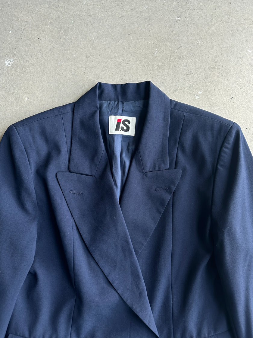 ISSEY MIYAKE IS - 1980s DOUBLE BREASTED BLAZER