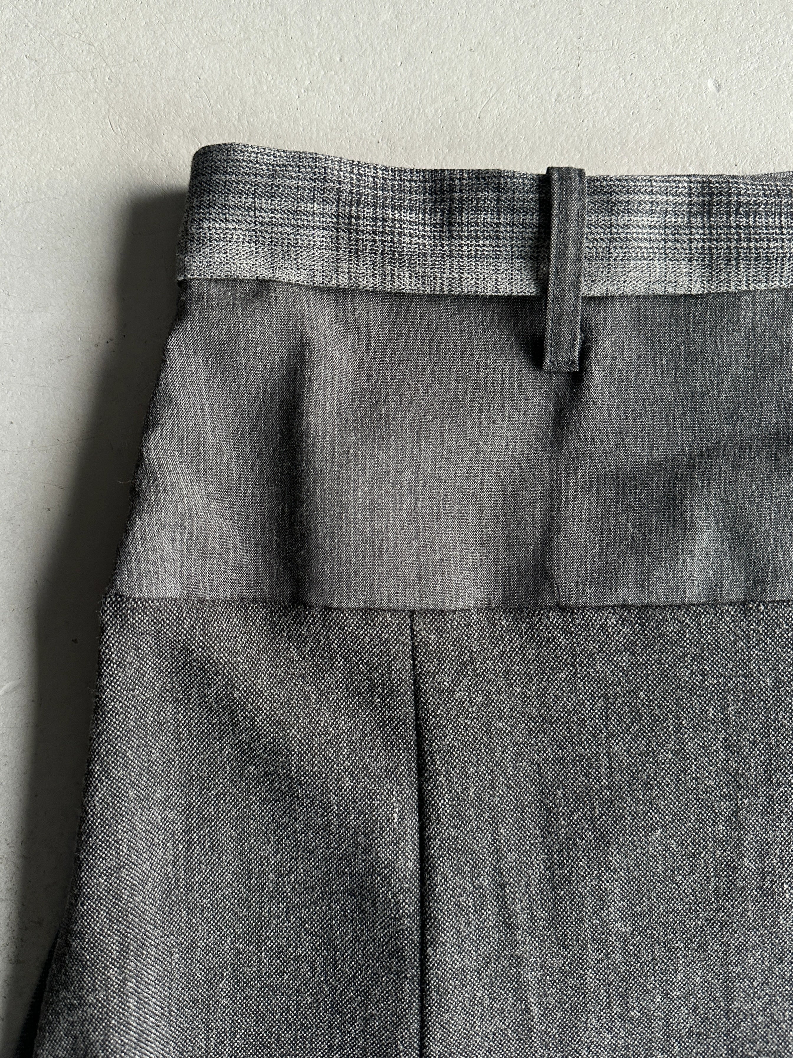 ITALIAN LABEL early 2000s ASYMMETRIC SKIRT WITH PUFFED HEM