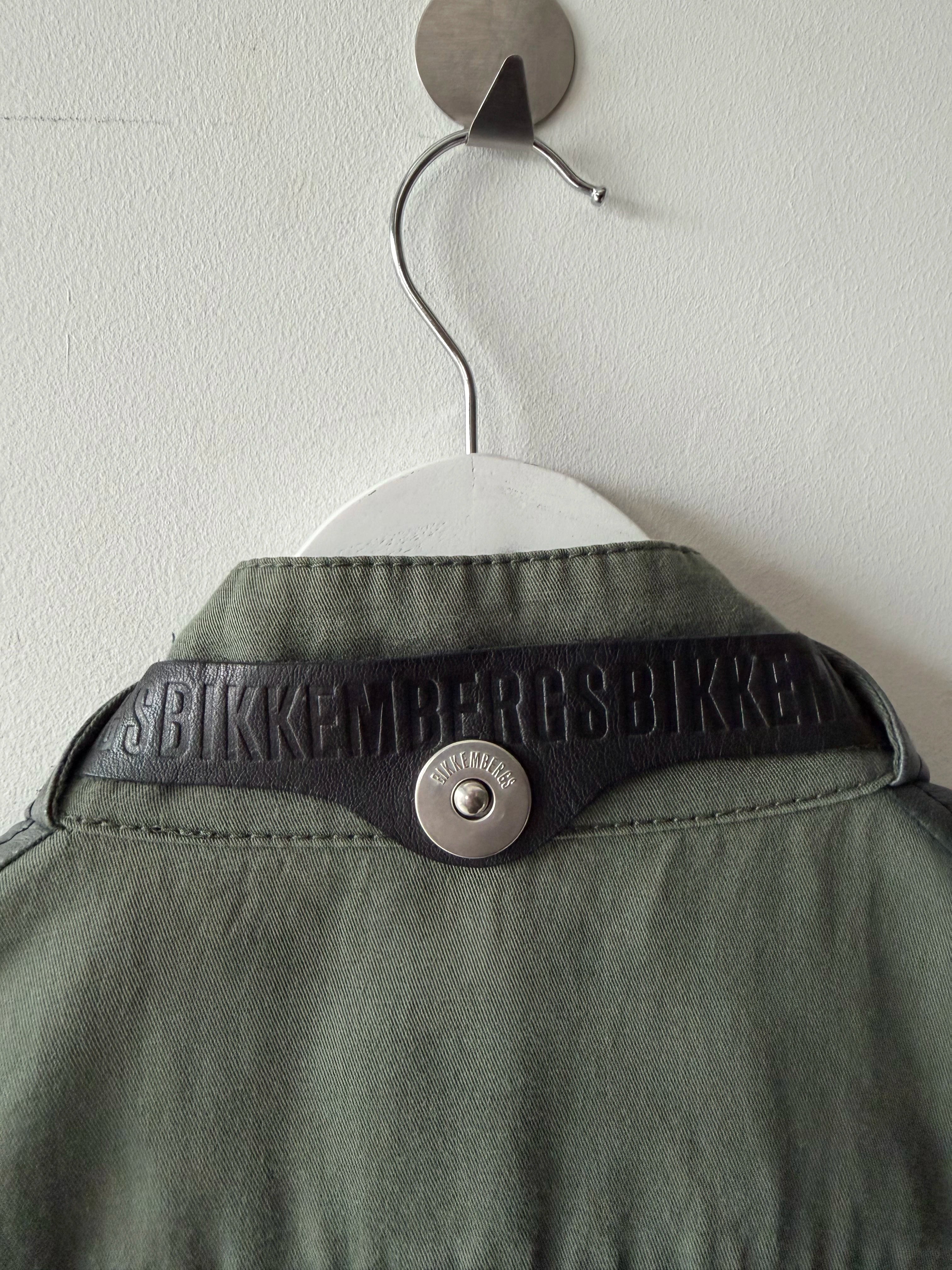 BIKKEMBERGS - S/S 2007 BIKER JACKET WITH LEATHER DETAILS