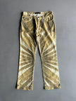 JUST CAVALLI - 2000s HIGH WAIST ABSTRACT PRINT TROUSERS